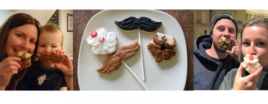  Moustache cookies