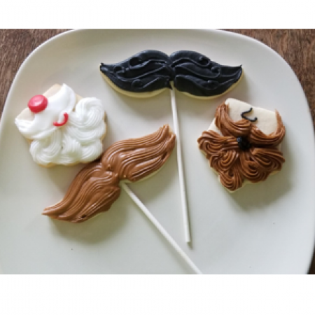 Moustache cookies