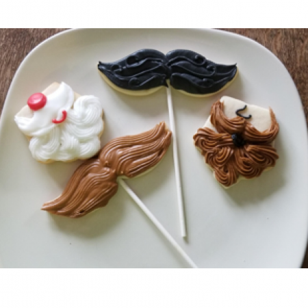  Moustache cookies